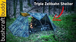 Fire Heated Shelter | 3x Bundeswehr Zeltbahn