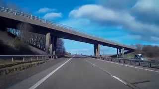 preview picture of video 'Sunday Drive North On M90 Motorway From Kinross Perthshire Scotland'