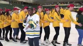 Guinness World Record conga line at SUNY Oswego with Al Roker