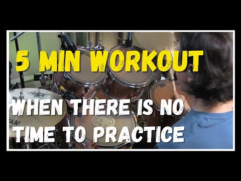 5 MIN DRUM PRACTICE ROUTINE || For those days you can't practice