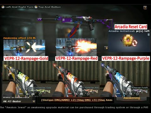 (CFPH) Max Level Arcadia Initialization & Reset Card + (Upgrading VEPR-12-Rampage Purple-Red & Gold)