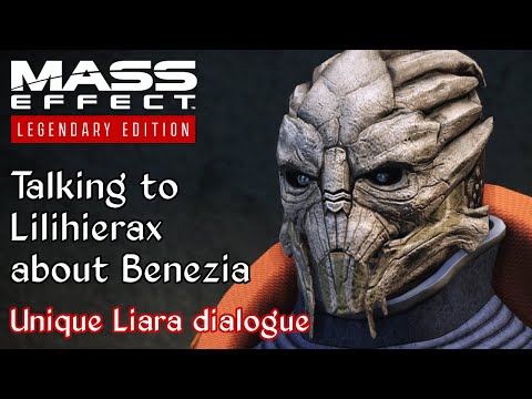 Mass Effect - Telling Lilihierax about Benezia's fate - Unique Liara dialogue