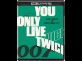 Closing To You Only Live Twice UK 4K UHD Blu Ray 2025