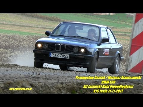 P. Gustek / M. Staniszewski - BMW E30 XII Jasielski Rajd Niepodległości KJS Jasło 11-11-2012