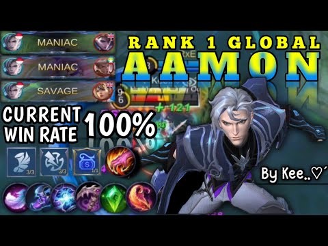 New Aamon.Perfect 2x Maniac+Savage. Top 1 Global Aamon Mobile Legends By Kee..♡´