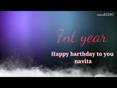 Happy birthday to you navita 2020 Lockdown time 19 7 2020 blasé