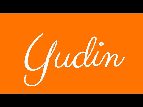 Learn how to Write the Name Yudin Signature Style in Cursive Writing