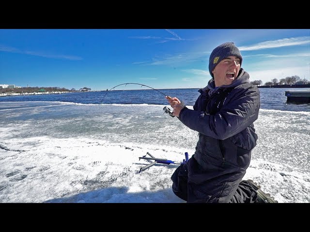 Super SKETCHY Ice Fishing!