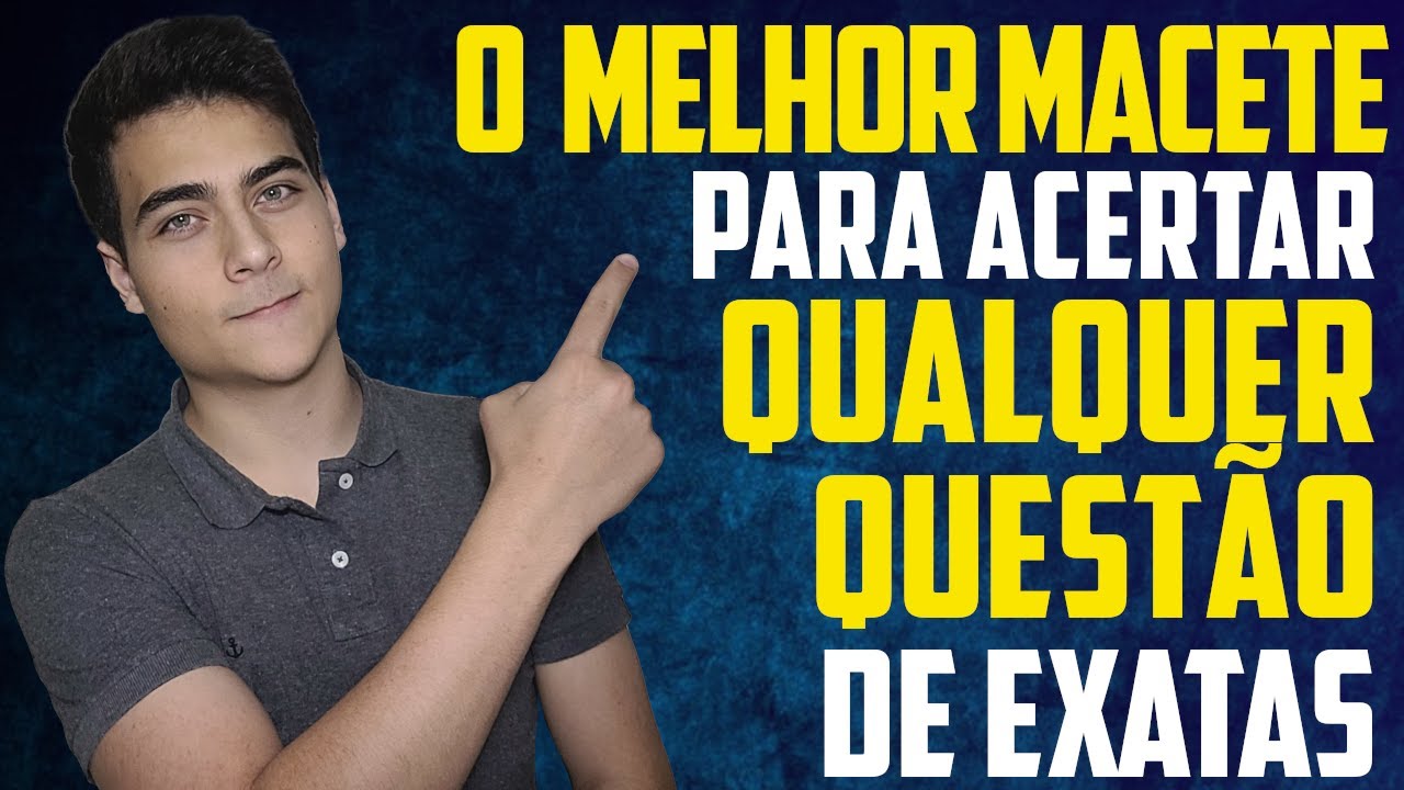 O MELHOR MACETE PARA RESOLVER EXATAS DO ENEM - ANÁLISE DIMENSIONAL