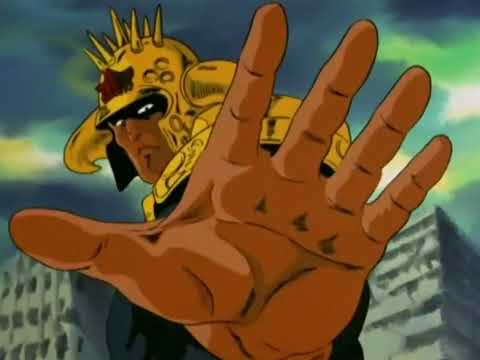 Hokuto no Ken - Raoh pushes Kenshiro with his aura