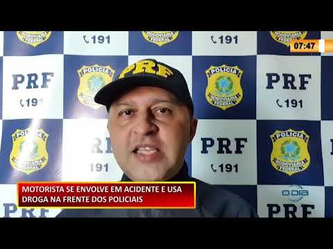 Motorista se envolve em acidente e usa droga na frente de policiais 01 12 2020