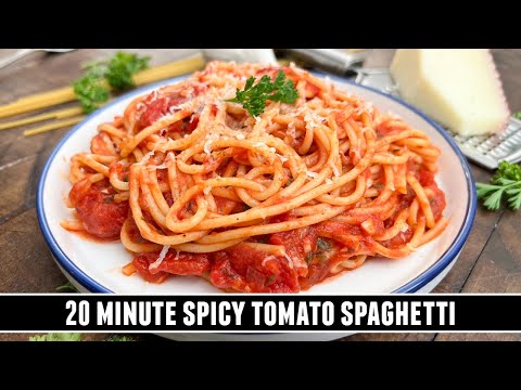 Spicy Tomato Spaghetti | Super EASY & DELICIOUS 20 Minute Pasta Recipe