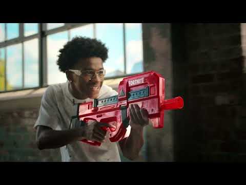 Nerf Fortnite Compact SMG Motorized Dart Blaster with 8 Nerf Elite Foam Darts