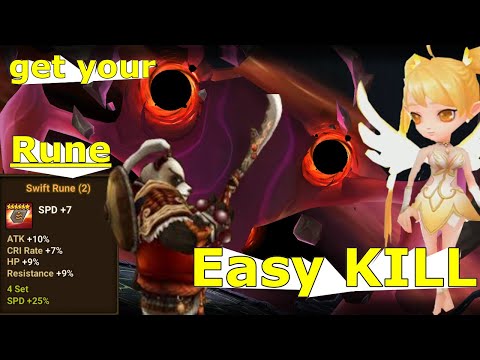 Easiest predator boss??? Get your swift rune now!!! (summoners war)