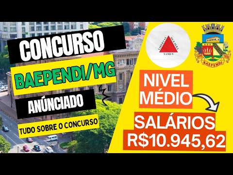 Concurso Baependi - MG 2026: Inscrições Começaram! Veja como Garantir sua Vaga