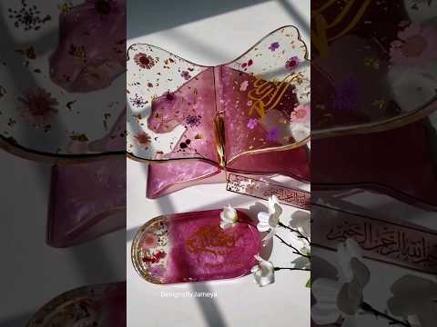 Floral Quran Holder | Islamic Resin Art #quranholder #resinart