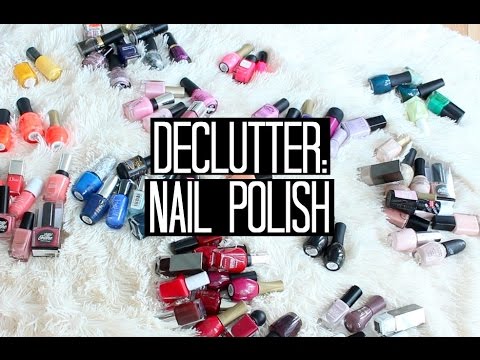 Makeup Declutter: Nail Polish! samantha jane Video