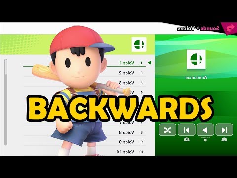Ness Voices BACKWARDS - Super Smash Bros Ultimate