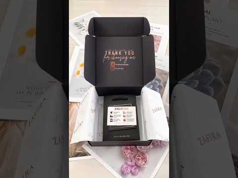 Pack an order with me #jewelry #packingorders #smallbusinessowner #packaging #giftbox