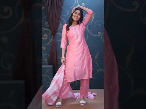 Reliable Chanderi Silk Embroidered Kurta With Pant And Dupatta Set For Women
