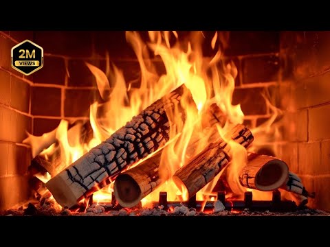 Burning Fireplace 🔥 Heals Stress, Anxiety and Depression, Relieves Insomnia.