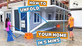 An Expandable Home Unfolds In Under 5 Minutes – Same Day Granny Flats shows how!