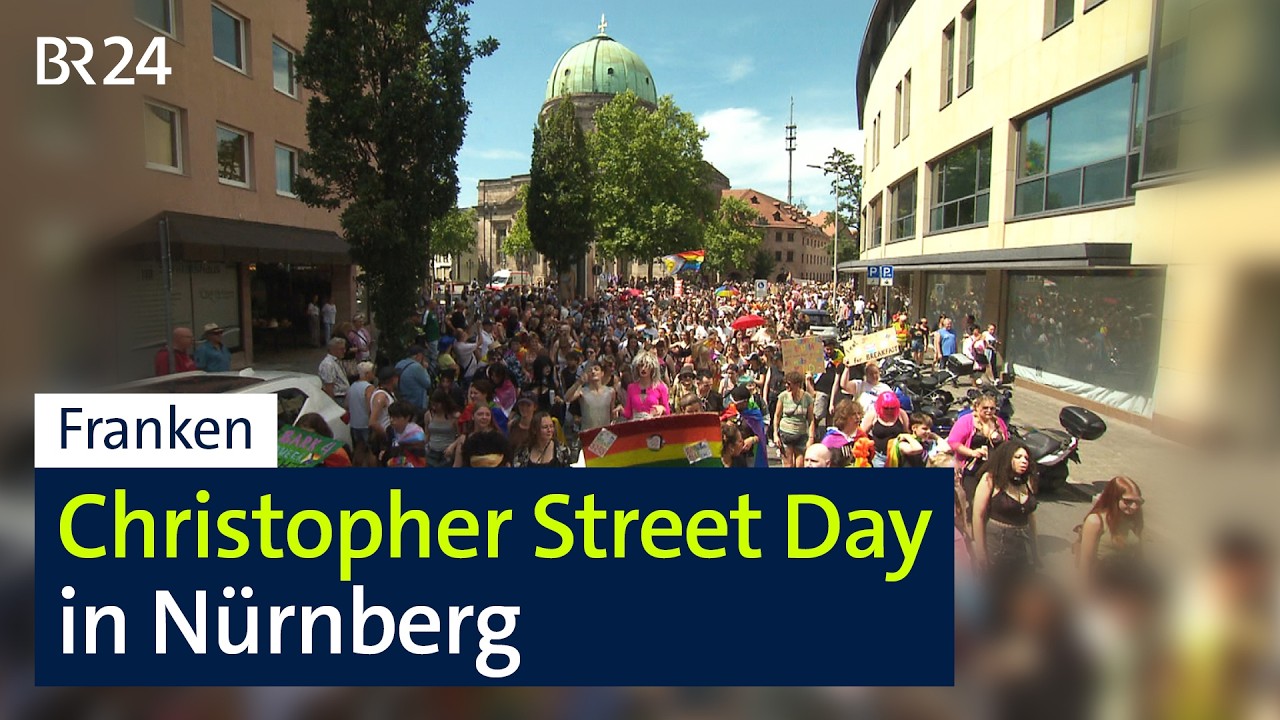 Teilnehmerrekord: Mehr als 20.000 bei CSD-Demo in Nürnberg | BR24