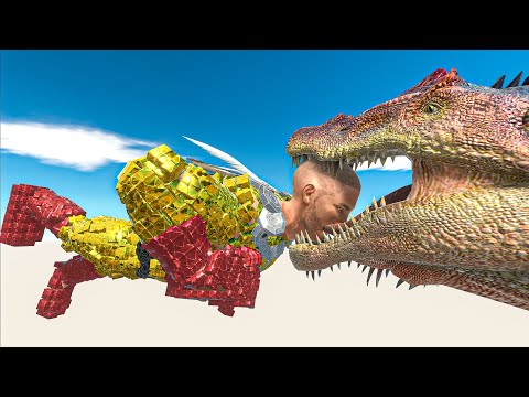 Spinosaurus Catches Saitama  - Animal Revolt Battle Simulator