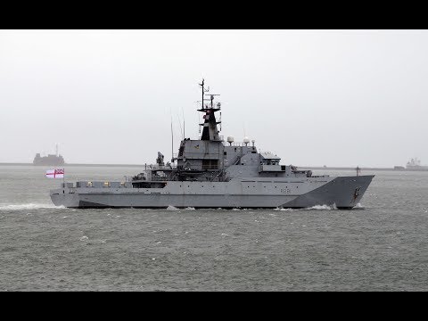 HMS TYNE P281 UNDERTAKES ANOTHER NAVIGATION RUN ON THE RIVER TAMAR - 28th January 2020