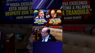 EITA O CLIMA FICOU TENSO NO STF ENTRE ANDRÉ MENDONÇA E GILMAR MENDES #shorts #viral