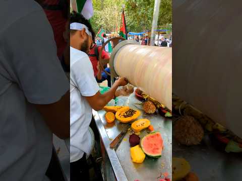 Mix fruit ice cream... #streetfood #icecream #mixedfruits #fyp