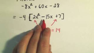 Factoring Trinomials : Factor by Grouping - ex 3