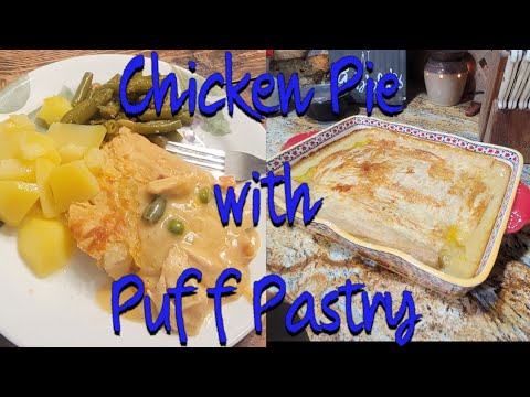 Chicken Pot Pie with Puff Pastry
