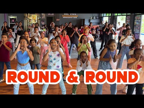 ROUND AND ROUND KIDS EASY DANCE | COOL STEPS | Mingle Game Song | Squid Game Netflix