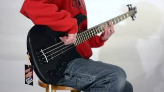 Video thumbnail for Schecter Stiletto Stealth with the KSM Foundation Bass Bridge by ksmguitarsvideos