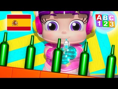 10 botellas verdes | Nanas para bebés | Aprende con ABC 123