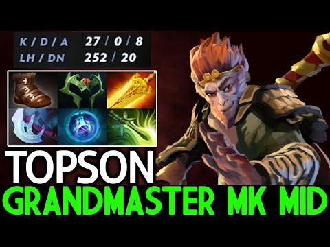TOPSON [Monkey King] Grandmaster MK Mid 27 Kills with Radiance Build Dota 2