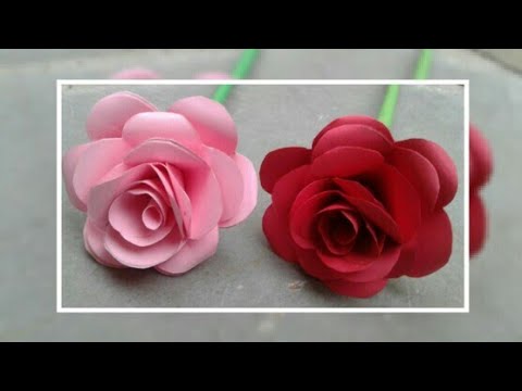 How to Make Paper roses At home |DIY Paper Flowers Easy and Simple.
