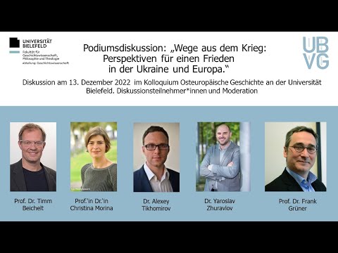 Beichelt/Morina/Tikhomirov/Zhuravlov: Wege aus dem Krieg: Perspektiven für Frieden in der Ukraine