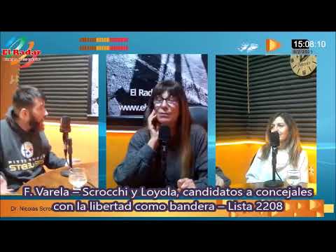 F Varela – Scrocchi y Loyola, candidatos a concejales con la libertad como bandera – Lista 2208