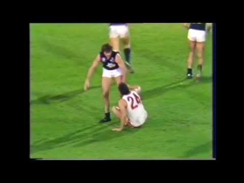 Stephen Taubert one of the worst kicks of all time 1984 Night Semi Final