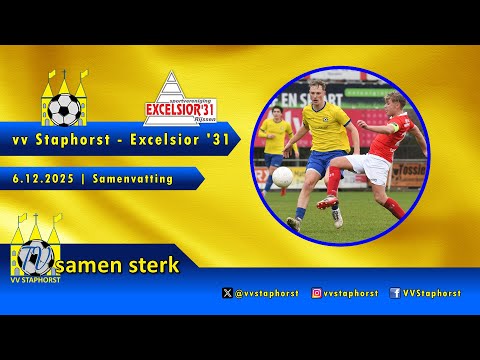vv Staphorst - Excelsior '31 | 6.12.2025 | Samenvatting
