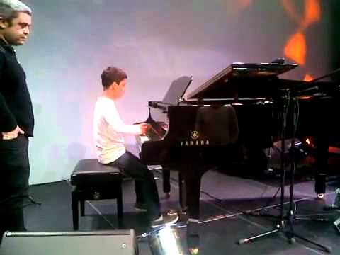 Ethan Bortnick pre show sound check at World of Yamaha Johannesburg