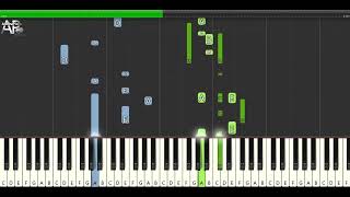 Journey - Turn Down The World Tonight | Adelina Piano synthesia tutorial