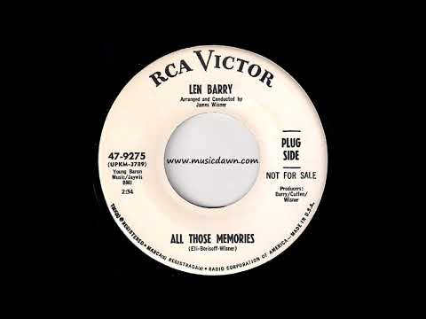 Len Barry - All Those Memories [RCA Victor] 1967 Pop Oldies 45 Video