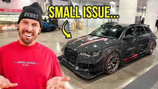 MY AUDI RS6 MADE IT TO SEMA. BUT ITS BROKEN