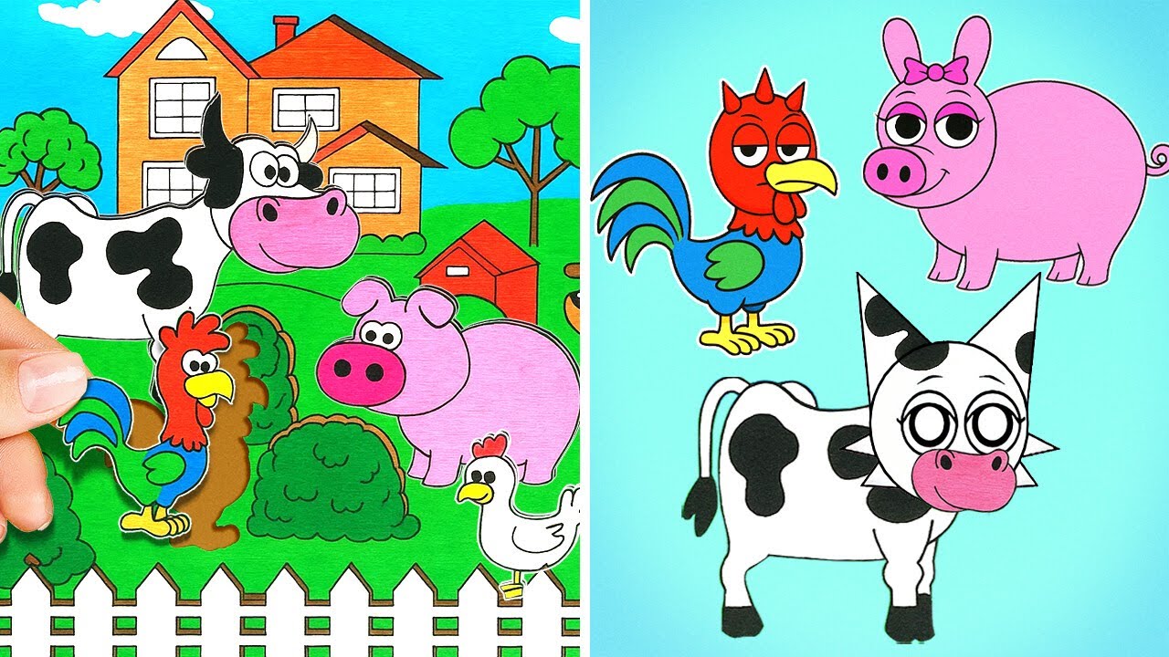 Fun Animal Coloring🐮🎨 Join Fun Adventure on The Farm! 🐑🐔🌟