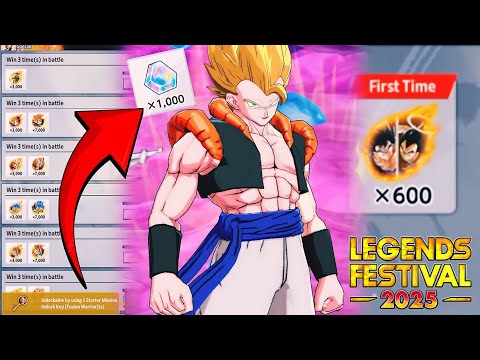 HOW TO GET LEGENDS FESTIVAL 2025 MEDALS, FUSION WARRIOR KEYS & FREE LF SUPER GOGETA! [DB Legends]
