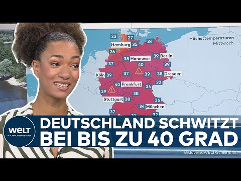 HITZEALARM IN DEUTSCHLAND: Extreme Hitze und starke Gewitter – Wo wird es am schlimmsten?