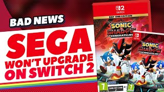 SEGA Isn't Doing ANY Switch 2 Upgrades